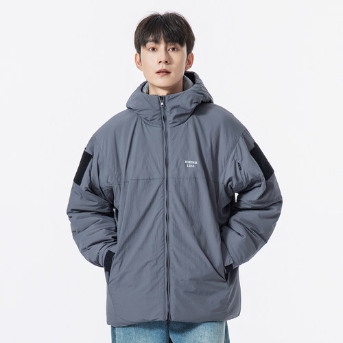 YOKE STUDIO 美式户外宽松连帽棉服男宽松舒适棉衣2025秋冬新款超