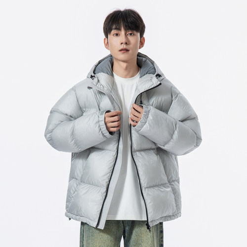 YOKE STUDIO美式复古连帽棉服男冬季加厚保暖面包服外套棉衣棉袄