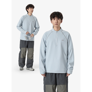 T恤 休闲半拉链速干上衣男女户外运动宽松长袖 YOKE STUDIO美式