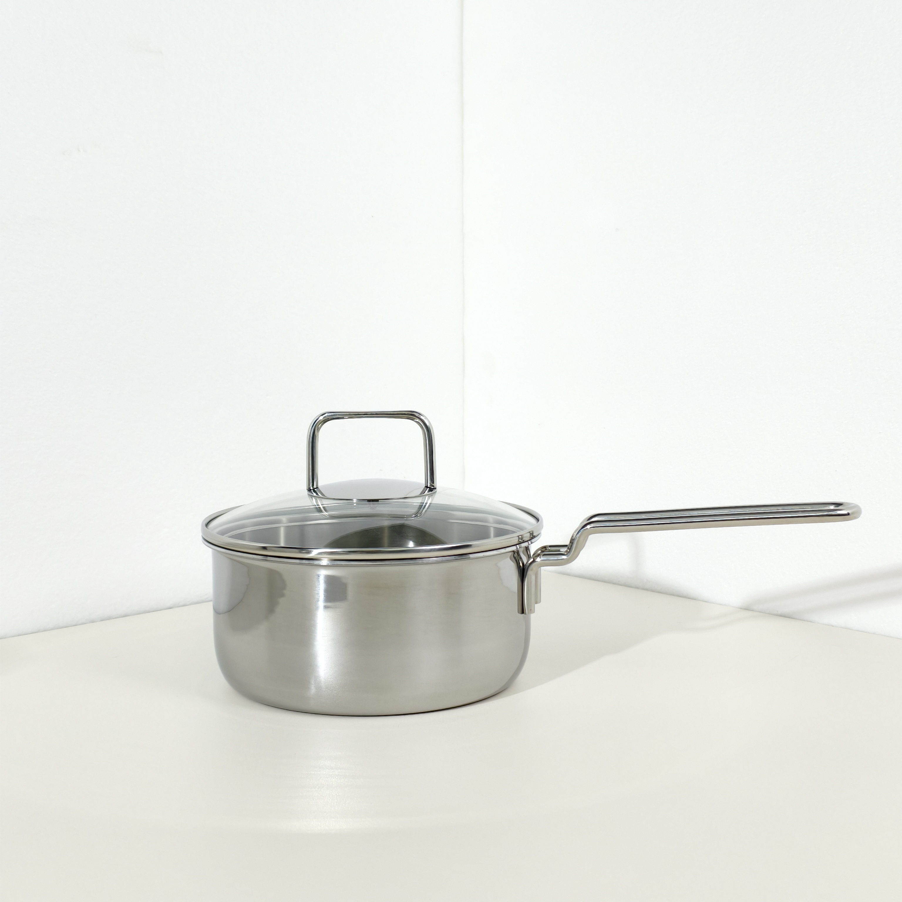 18/10三层钢一体成型18cm内径奶锅炖锅全炉灶通用早餐宵夜辅食锅