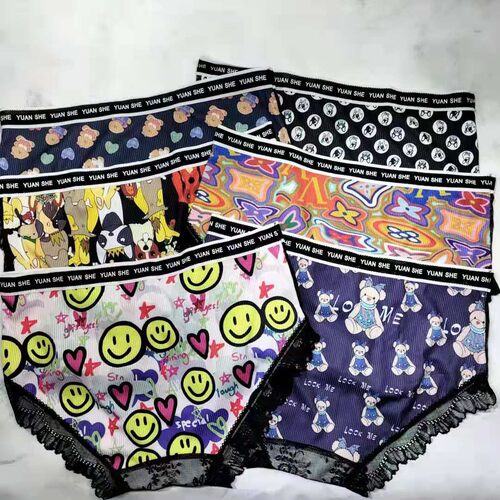 女士内裤网红爆款冰丝网纱拼接