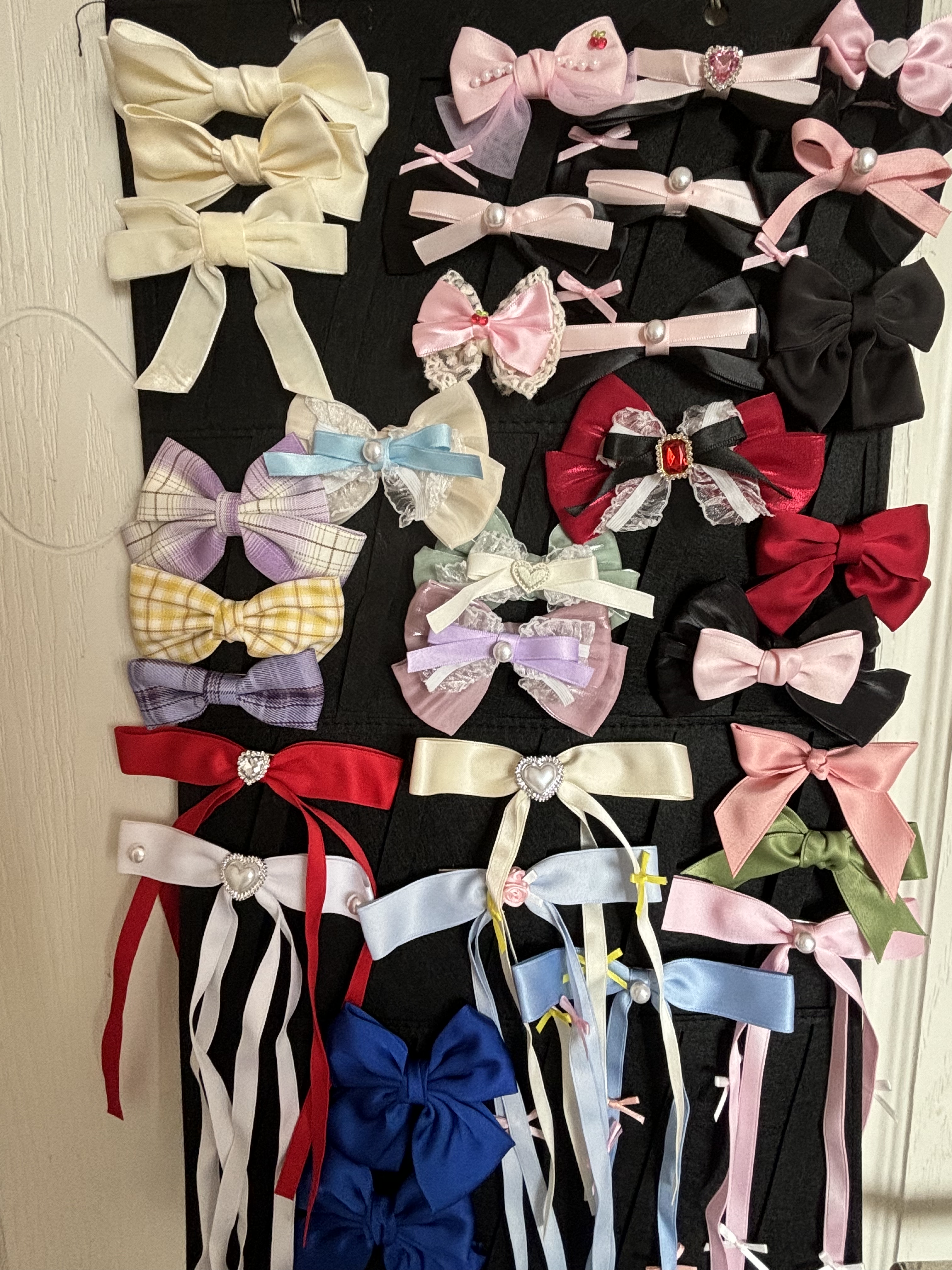 lolita洛丽塔发饰ins风蝴蝶结发夹可爱公主风发卡配饰diy盲盒福袋