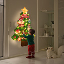 毛毡圣诞树手工diy材料包2025新款 饰品墙面挂饰儿童礼物 圣诞节装