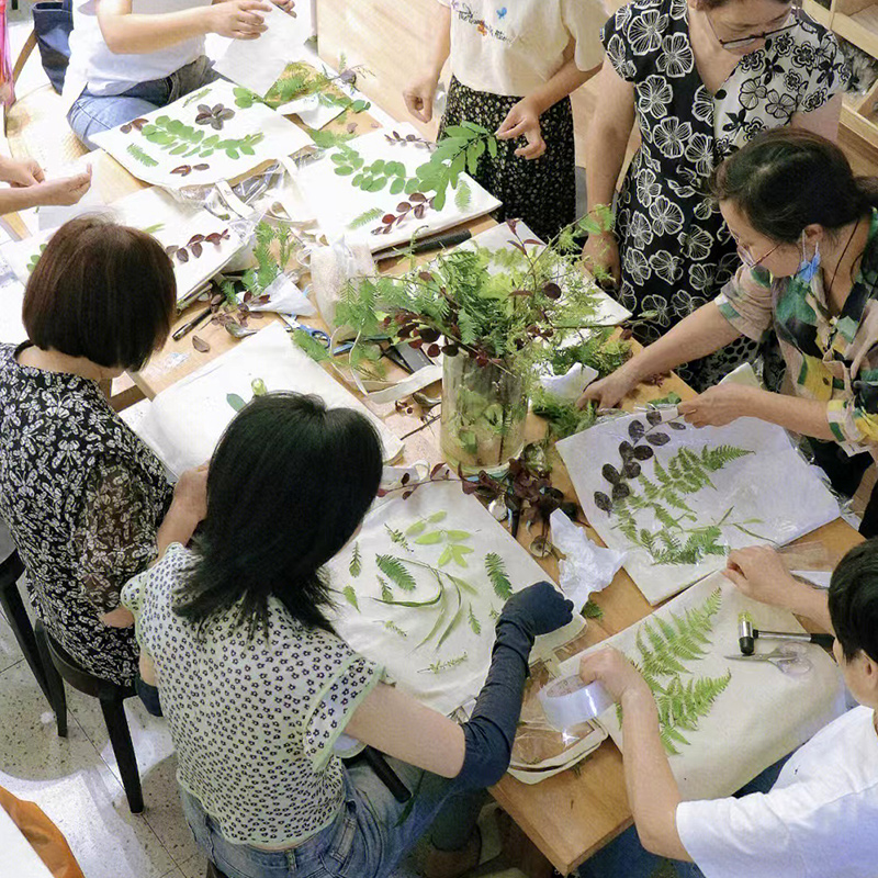 植物拓印材料包敲拓染工具套装扎染diy明矾固色剂幼儿园亲子活动