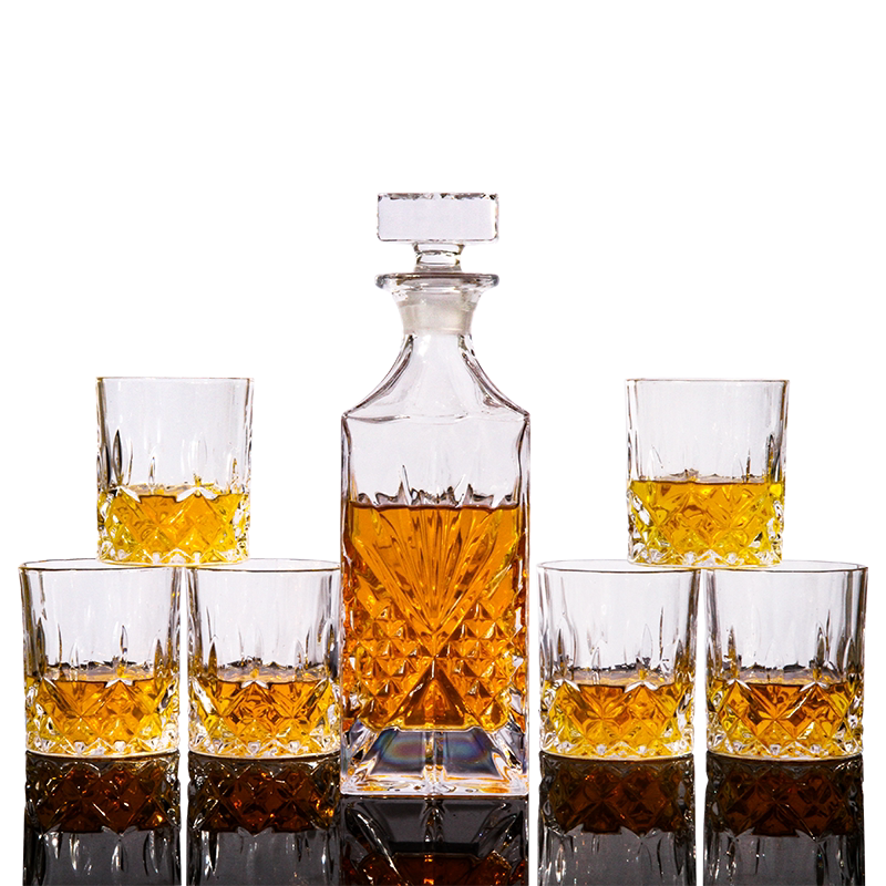 弗莱文茨加厚玻璃酒杯酒具套装欧式酒樽酒壶家用威士忌酒杯洋酒杯