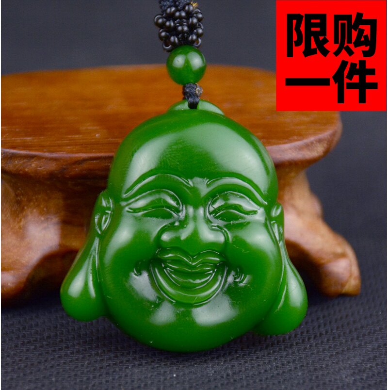 挂件新疆玉佛公吊坠