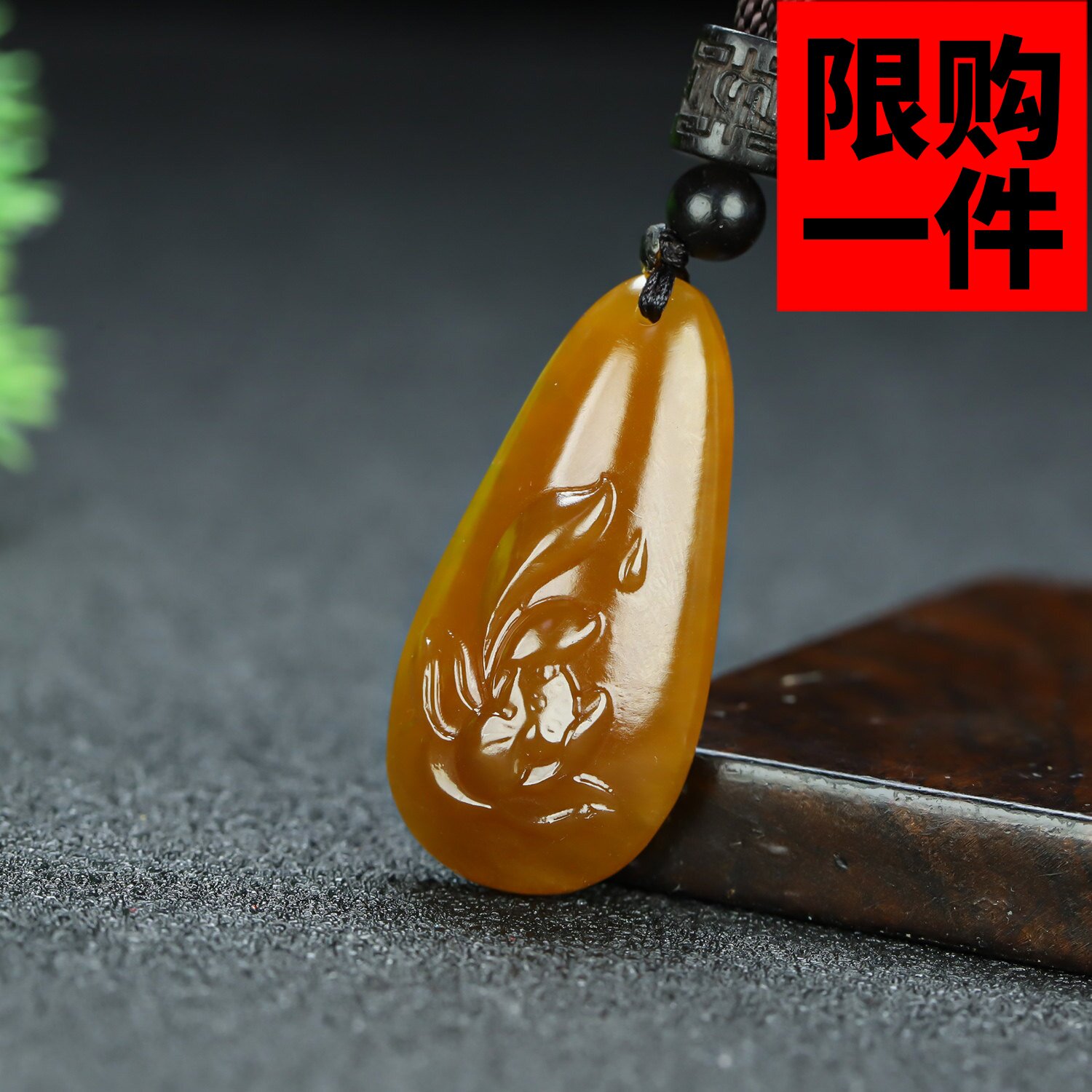 和田玉糖玉兰花水滴吊坠项链挂件新疆糖料水滴形花开富贵玉坠配饰