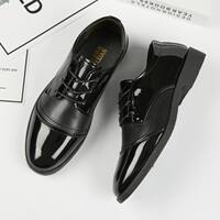 Leather shoes for men, black suit for men, soft-soled men, business formal wear for interviews, casual shoes for young people, best man, wedding shoes thumbnail 3