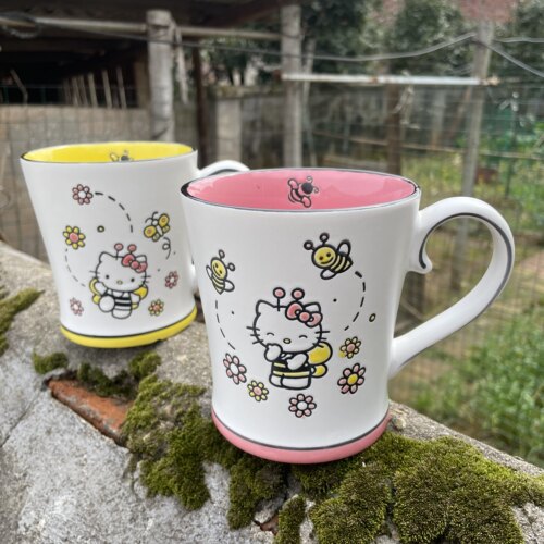 凯蒂猫马克杯高颜值三丽鸥情侣闺蜜生日礼物卡通可爱杯子陶瓷水杯