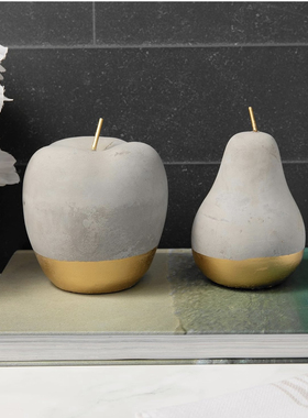 出口英国现代简约陶瓷水果苹果梨摆件客厅电视柜酒柜办公桌面装饰