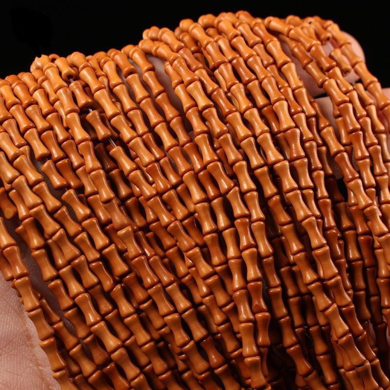 橄榄核精品竹节长串珠DIY材料手链项链隔珠手串配珠饰品配件配饰