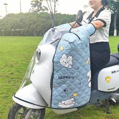 电动车挡雨板电瓶摩托车前挡风板防晒罩防水手把套可折叠护腿冬