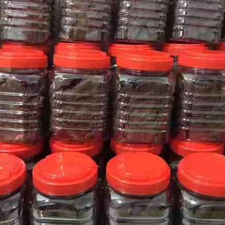 湖岭牛肉干温州特产毛重500g桶装罐装手撕黄牛肉干1斤装香辣 五香