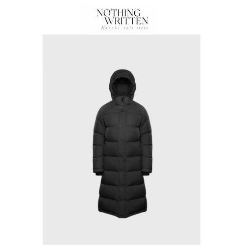 【现货】Nothing Written Narchi白鹅绒过膝羽绒服连帽保暖长8格