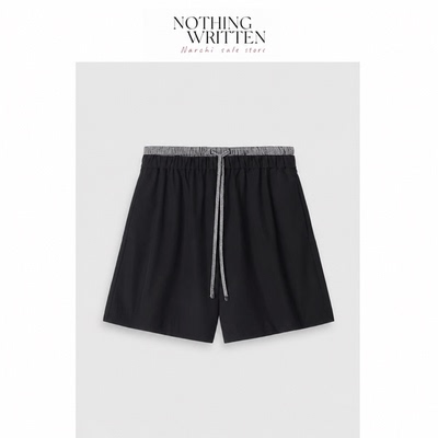 【现货】Nothing Written Narchi宝藏款！意奢！全棉细斜纹短裤女