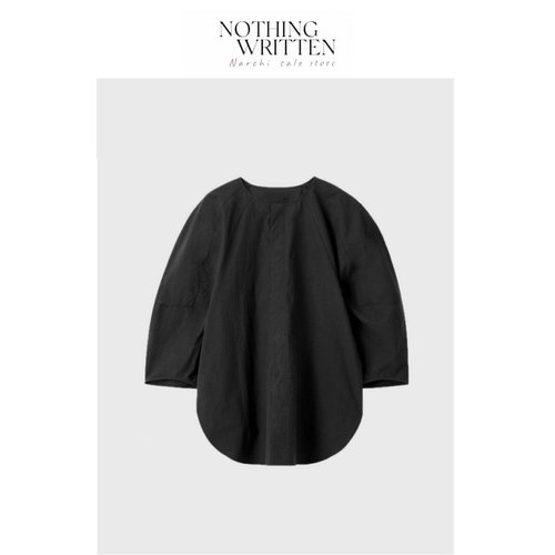 【现货】Nothing Written Narchi标准版型褶边领衬衫上衣春季