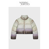 现货 渐变色短款 Nothing Narchi 立领宽松外套羽绒服 Written