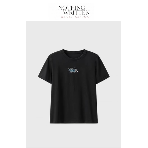 【现货】Nothing Written Narchi休闲宽松圆领短袖T恤女半袖上衣