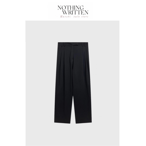 【现货】Nothing Written Narchi西裤宽松垂感阔腿休闲高腰西装裤