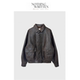Narchi韩国复古做旧哑光PU夹克皮衣外套 Written 现货 Nothing