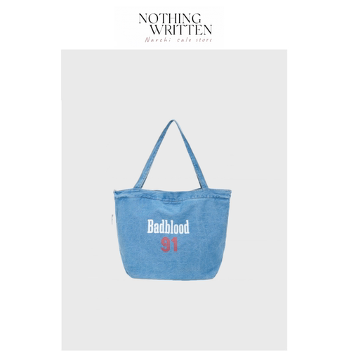 【现货】Nothing Written Narchi水桶牛仔水洗大容量托特包单肩包