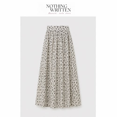 【现货】Nothing Written Narchi亲肤垂顺A字半裙廓形文艺半身裙