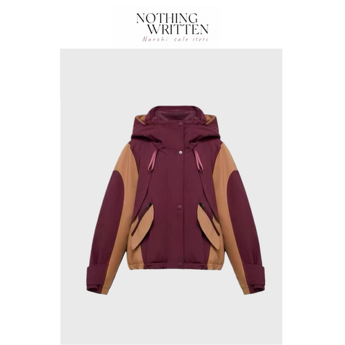 【现货】Nothing Written Narchi拼色户外羽绒服登山服夹克外套女