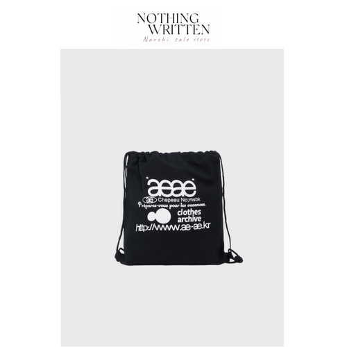 【现货】Nothing Written Narchi韩国小众潮牌抽绳双肩包学院背包