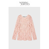 Narchi韩素希款 Written Nothing 镂空针织毛衣复古羊毛衫 现货