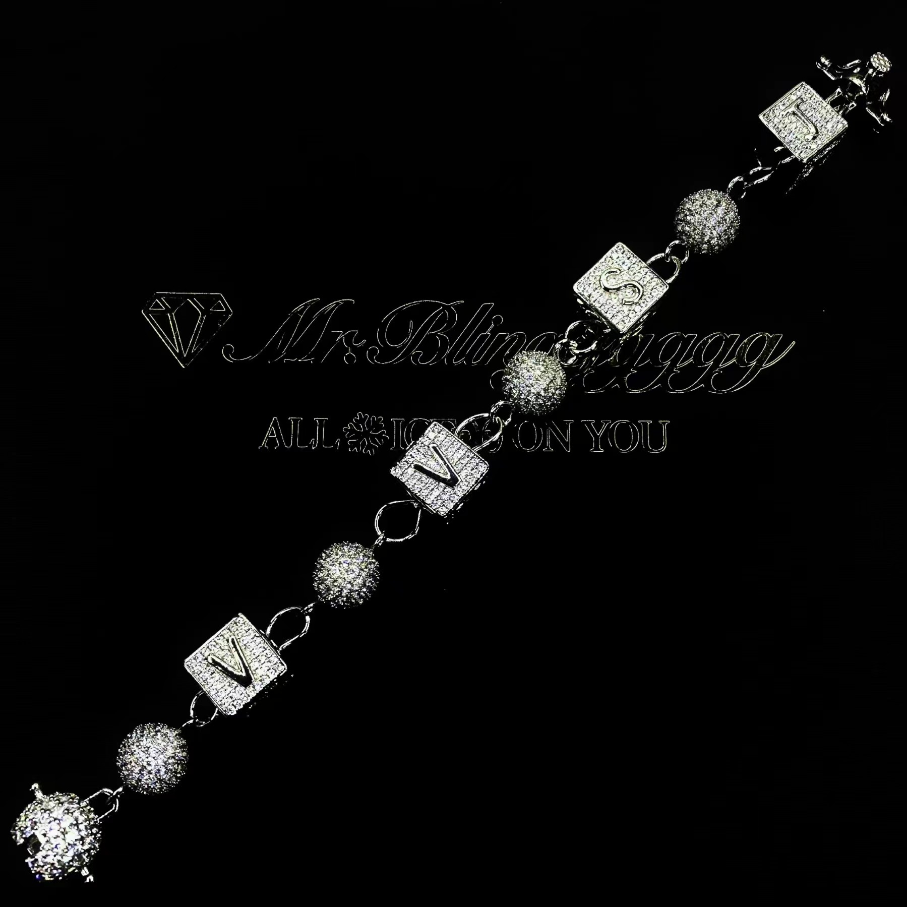 Mr.Bling情侣纯银私人定制手链