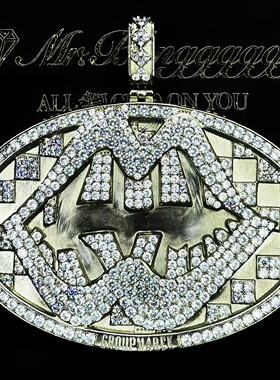 Mr.Blingggggg欧美嘻哈珠宝 定制GROUPMAREK皮带扣改装后镶嵌吊坠