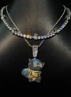 Mr.Blingggggg情侣小杰尼龟项链