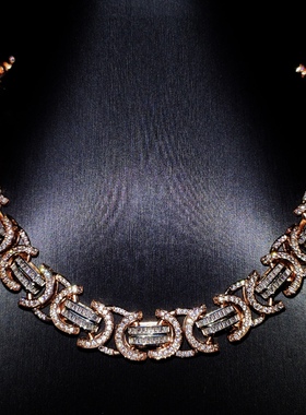 Mr.Bling明星同款混镶拜占庭项链