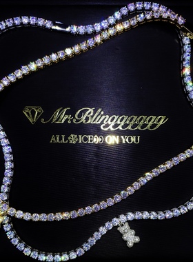 Mr.Bling不掉色情侣款泰迪熊项链