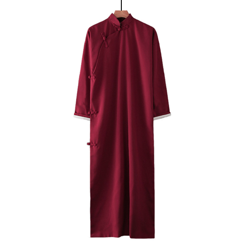 REPUBLIC OF CHINA STYLE CAFTAN MENS AND WOMENS CHINESE ROBES HORSE GOWNS PLUS-SIZE GROOMSMENS DRESSES ZHANG YUNLEIS CROSS TALK GOWNS PERFORMANCE COSTUMES