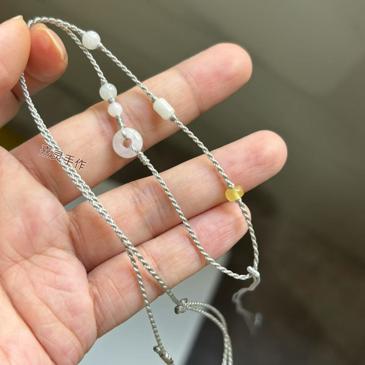 手工编织高档百搭女细项链锁骨链绳可搭黄金翡翠无事牌平安扣锁绳