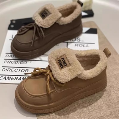 加厚雪地棉鞋女2025年秋冬新款