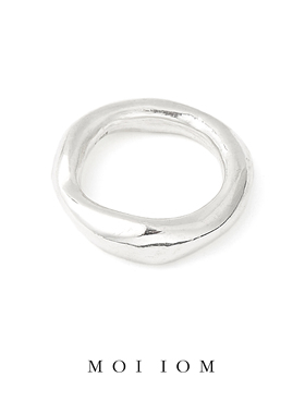moi iom原创设计流动肌理925银戒指情侣对戒