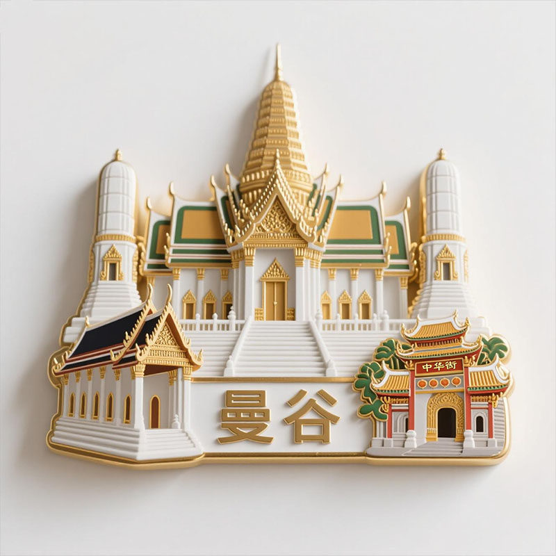 【曼谷】金属浮雕冰箱贴旅游景点纪念品文创伴手礼物装饰门贴