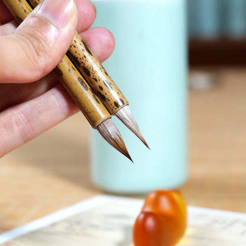 鹏誉轩纯狼羊兼毫小楷笔聚锋优秀