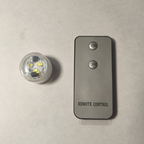 纽扣电池遥控小灯单白色光