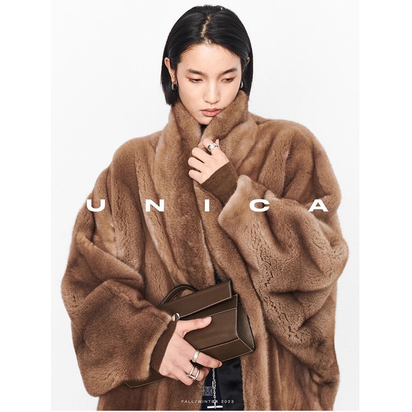 一件过冬 高时髦袖形进口貂绒大衣天鹅绒2穿领皮草外套女2025新款