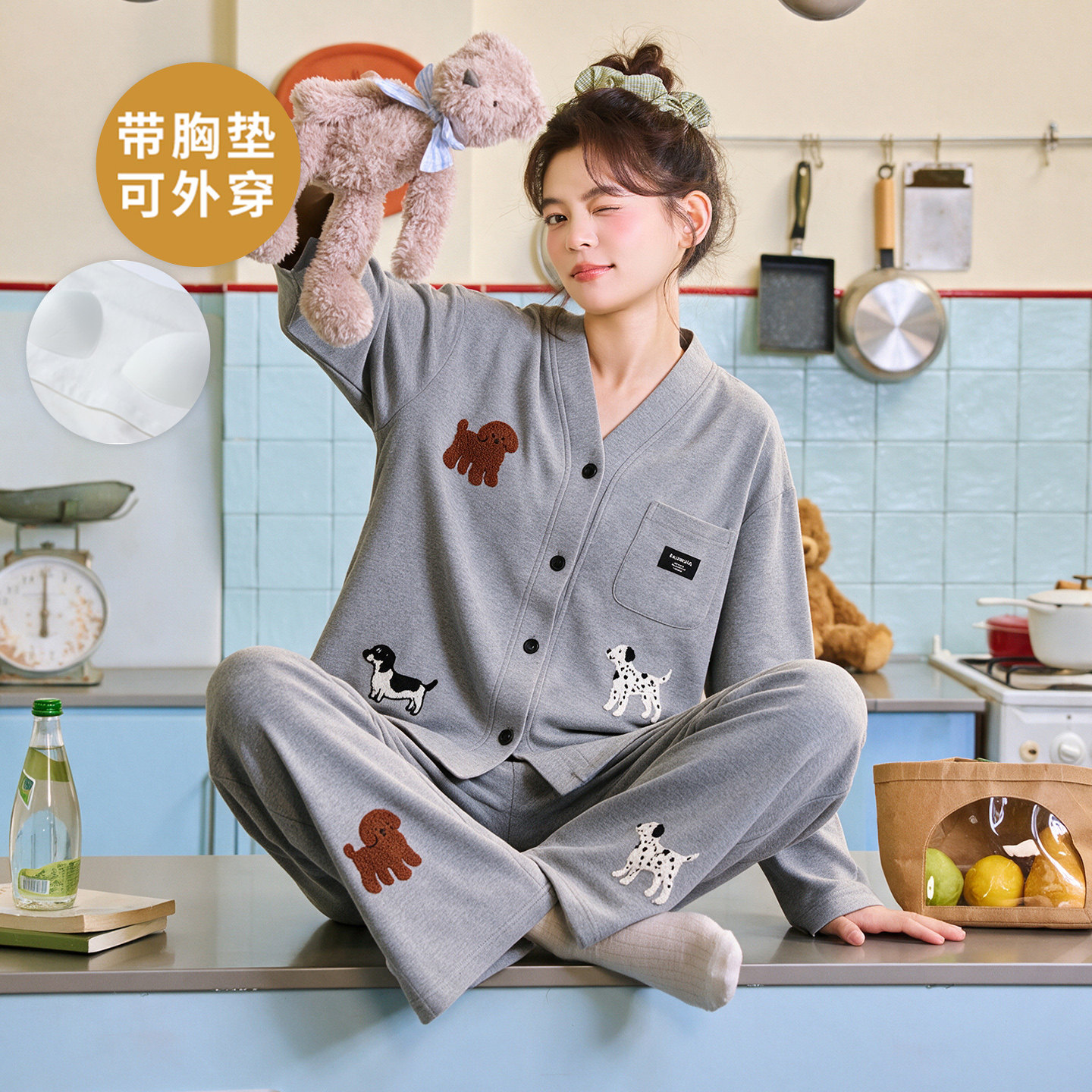 春秋夏冬季女士纯棉长袖和服开衫