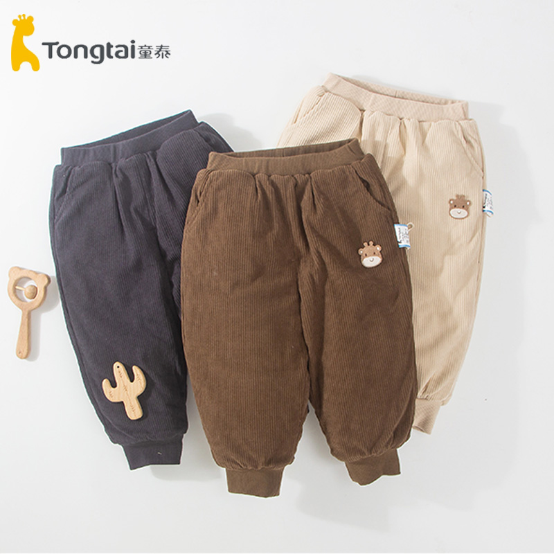 童泰棉裤加厚宝宝秋冬新款婴幼儿夹棉裤子大码休闲一条过冬333