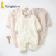 童泰秋冬新款 婴童立领连体衣3 18月男女宝宝薄棉闭裆哈衣爬服1766