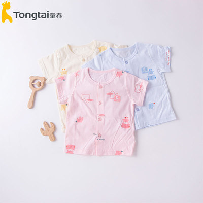童泰夏季新款婴幼儿对开上衣
