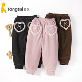 童泰秋冬新款 702 5岁外出休闲过冬保暖长裤 婴幼儿中厚裤 子女宝宝1