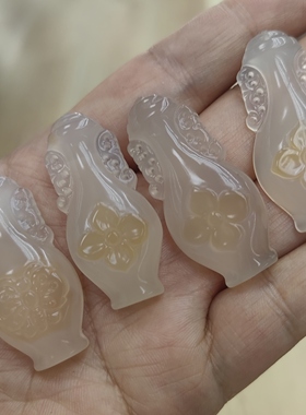 玉阅珠宝天然玛瑙花瓶平安吊坠