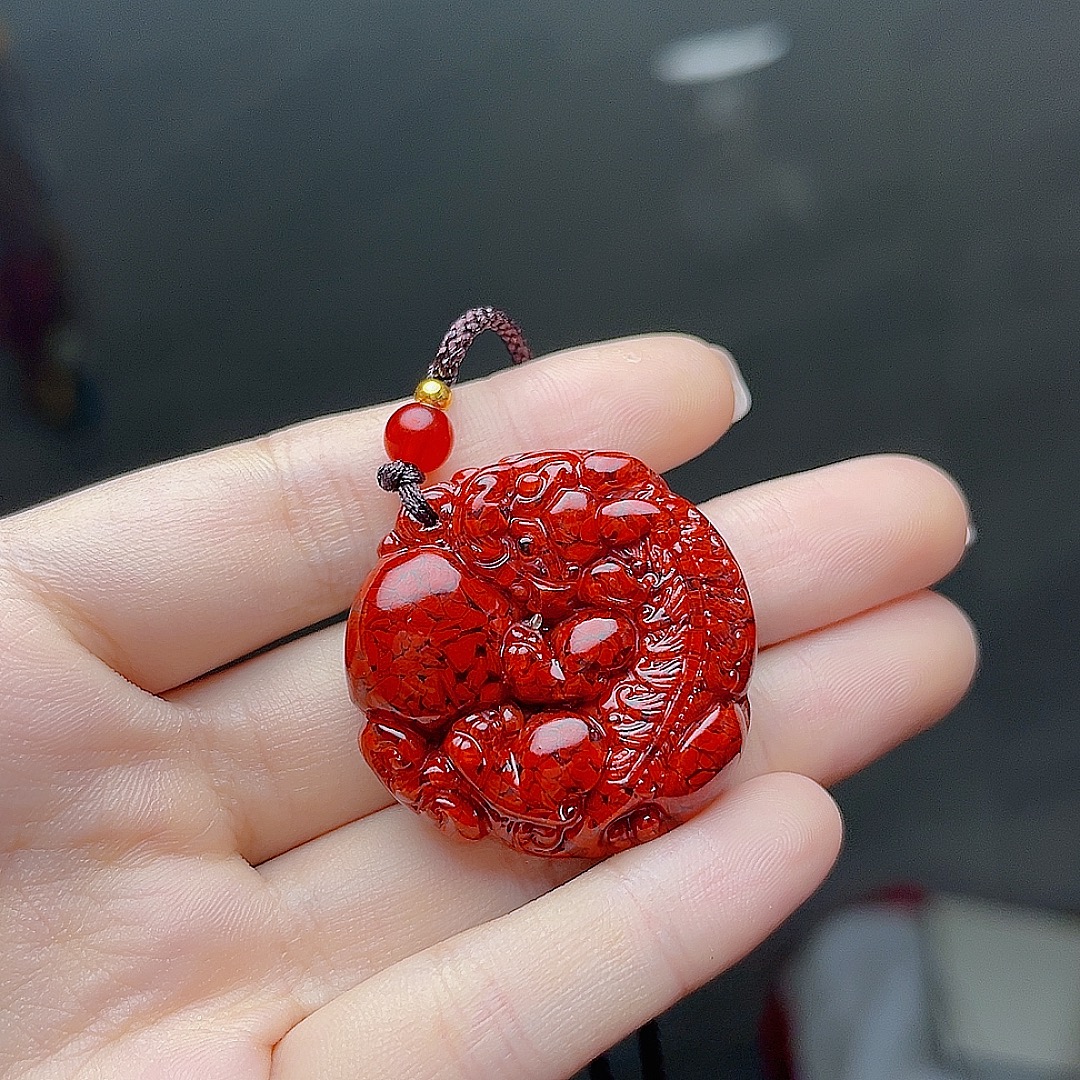 晶体砂貔貅有求必应吊坠男女款简约百搭高级感小众设计项链饰品