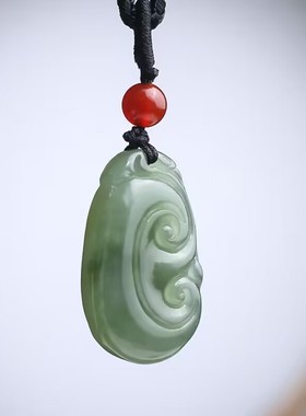 玉阅珠宝男女和田玉天然吊坠